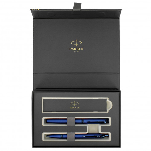 Parker Gift Set IM Blue Monochrome - Fountain Pen & Ballpoint Pen