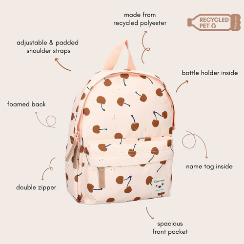 Kidzroom Backpack Paris Cherry sand