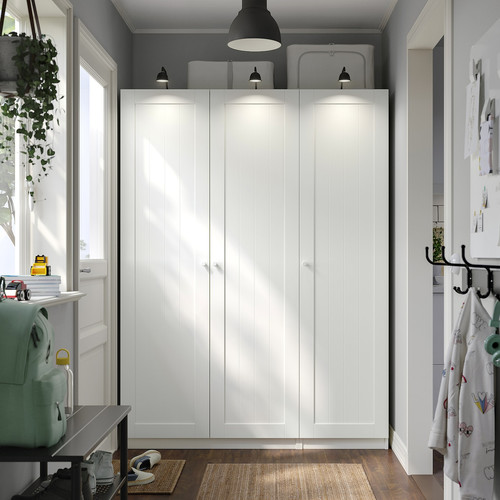 PAX / GULLABERG Wardrobe combination, white/white, 150x60x201 cm