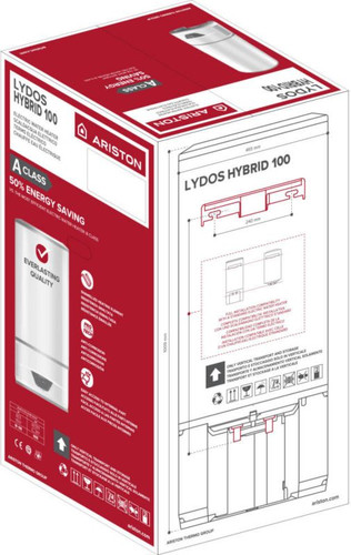 Ariston Electric Water Heater Lydos Hybrid 100l