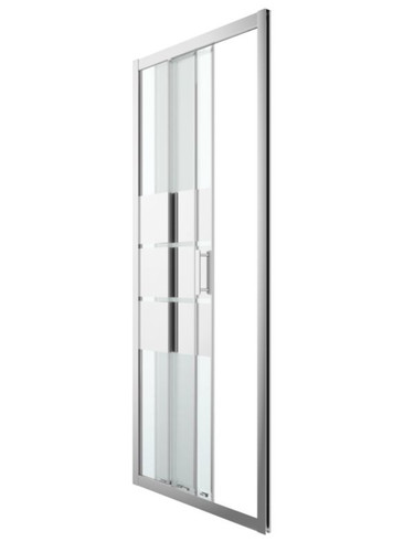 GoodHome Sliding Shower Door Beloya 90 cm, chrome/mirror glass