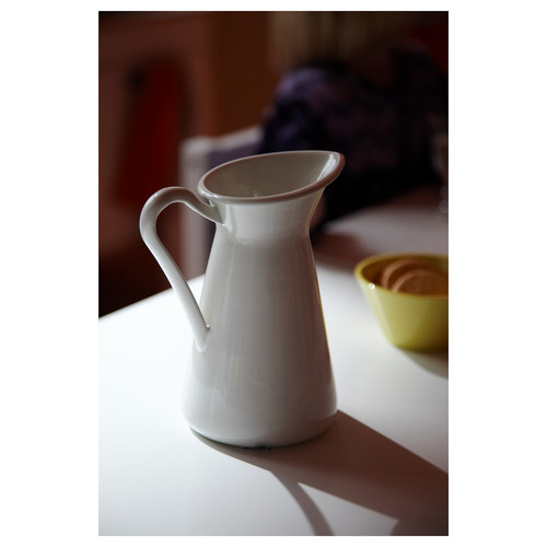 SOCKERÄRT Vase, white, 0.6 l