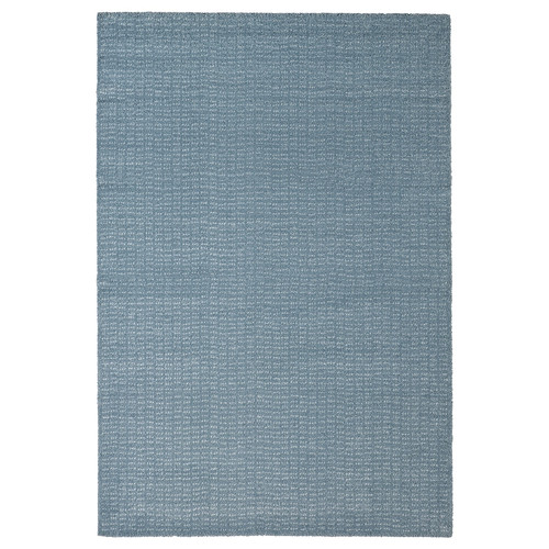 LANGSTED Rug, low pile, light blue, 133x195 cm