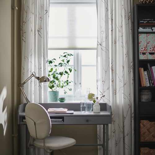 BJÖRKBERGET Swivel chair, Idekulla beige