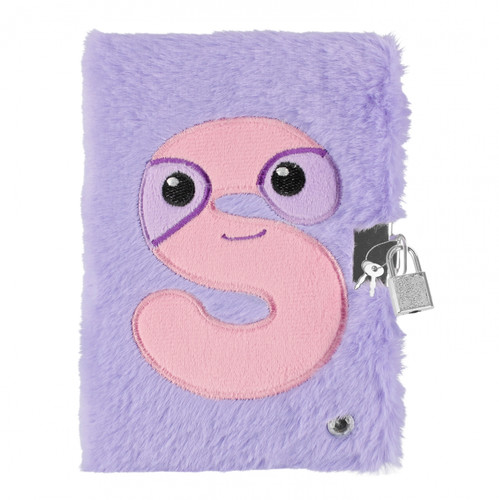 Plush Notebook Diary "S", lilac