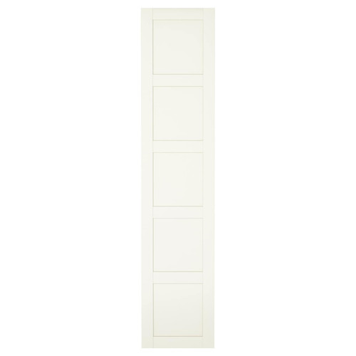 BERGSBO Door with hinges, white, 50x229 cm