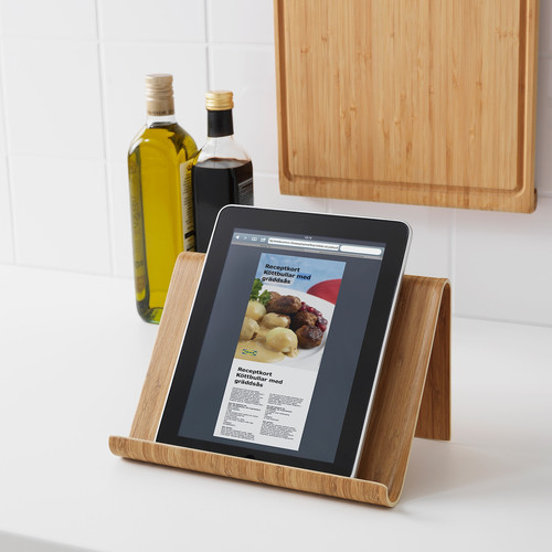 VIVALLA Tablet stand, bamboo veneer