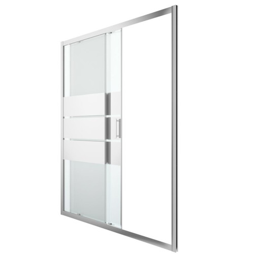 GoodHome Sliding Shower Door Beloya 160 cm, chrome/mirror glass