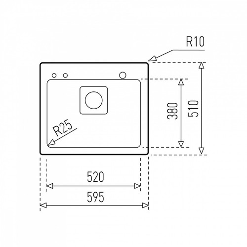 Teka Top/Flush Stainless Steel Sink FRAME FR60SXF