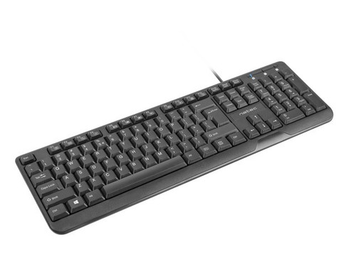 Natec Wired Keyboard Trout Slim USB, black