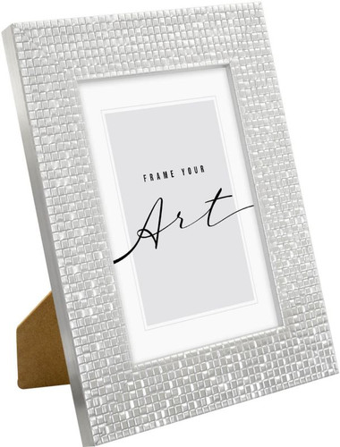 Photo Frame 10x15 cm, bright silver