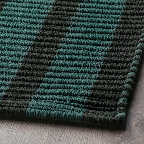 VÄGSKYLT Door mat, blue-green/black, 40x60 cm