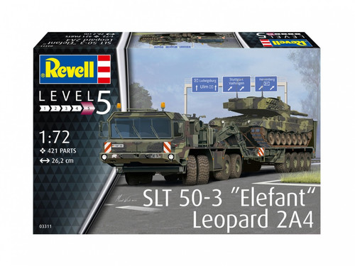 Revell Plastic Model SLT 50-3 Elefant + Leopard 2A4 12+