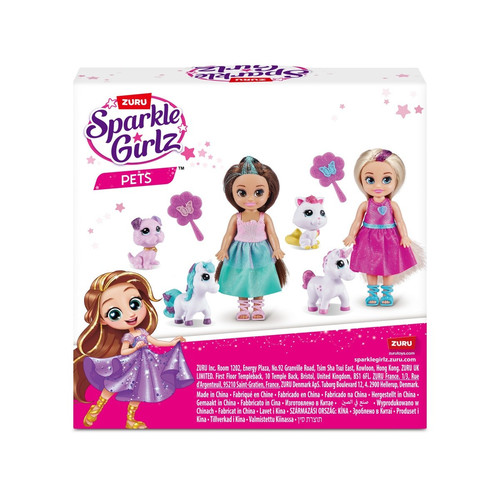 ZURU Sparkle Girlz Doll Princess 4.7' with Pet 3+