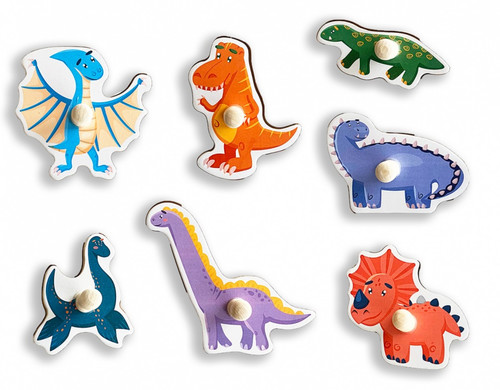 Smily Play Wooden Puzzle Dinosaurs 18m+