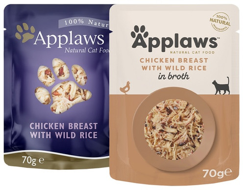 Applaws Natural Cat Food Chicken Breast with Wild Rice 70g