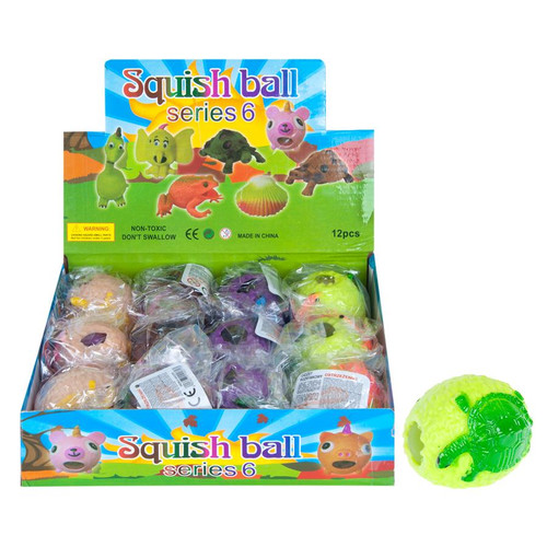 Squish Ball Turtle Egg 6cm, 1pc, assorted colours, 3+