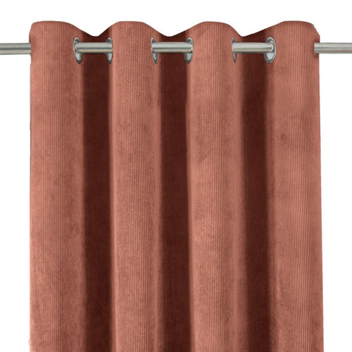 GoodHome Curtain Carrington 135 x 260 cm, brown