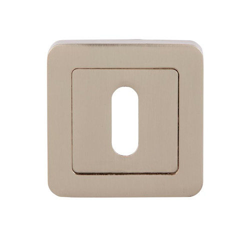 Colours Door Escutcheon Inya, lower, satin nickel