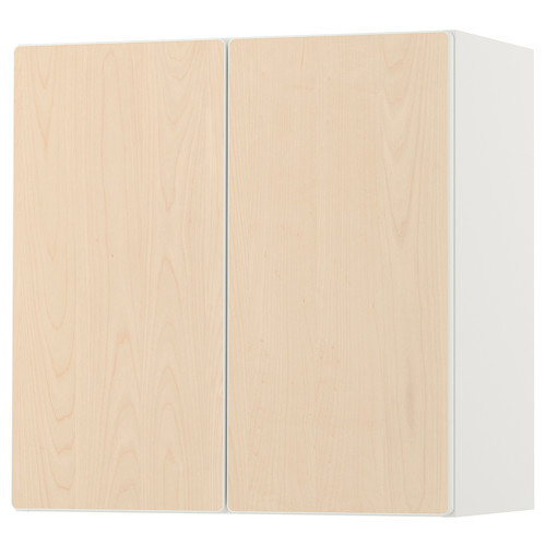 SMÅSTAD Wall cabinet, white birch, with 1 shelf, 60x30x60 cm