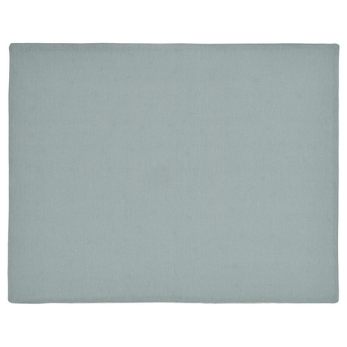 NISSÖGA Place mat, white/light blue, 45x35 cm