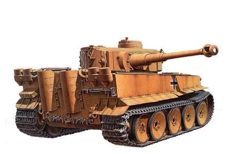 Tamiya Static Scale Model German Tiger IInitial Production 1:35 14+