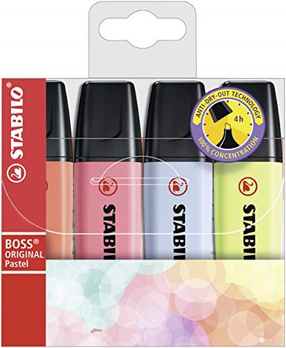 Stabilo Highlighter Boss Original 4 Colours