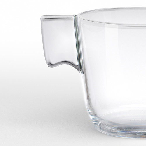STELNA Mug, clear glass, 23 cl