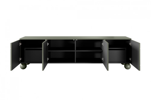 TV Cabinet Sonatia II 200 cm, with 2 internal drawers, olive