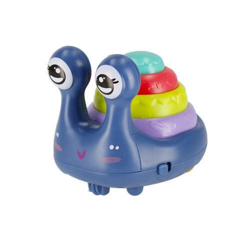 Press & Go Toy Snail 12cm, 1pc, assorted colours, 3+