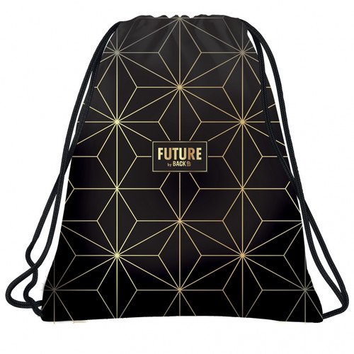 Drawstring Bag School Shoes/Clothes Bag Geometric Gold