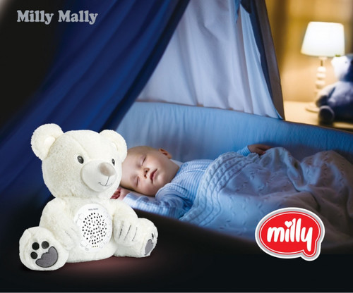 Milly Mally Soft Toy with Projector & Lullabies 0+