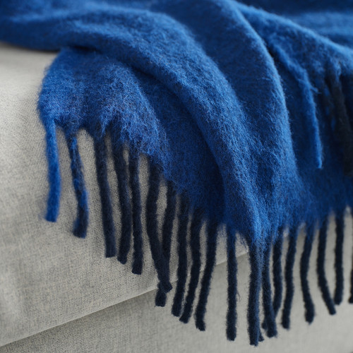 KLIPPOXEL Throw, blue, 130x170 cm