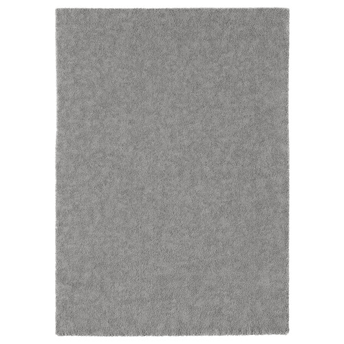 STOENSE Rug, low pile, medium grey, 170x240 cm