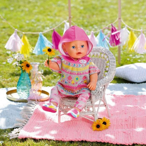 BABY born Deluxe Trendy Poncho for Dolls 43cm 3+