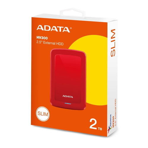 DashDrive HV300 2TB 2.5 USB3.1, red