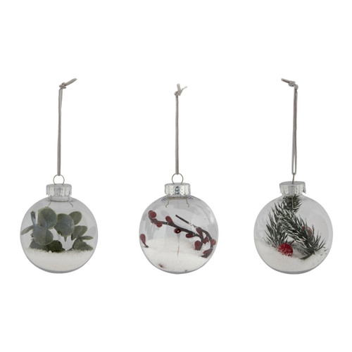 Christmas Decoration Bauble 8cm 3-pack