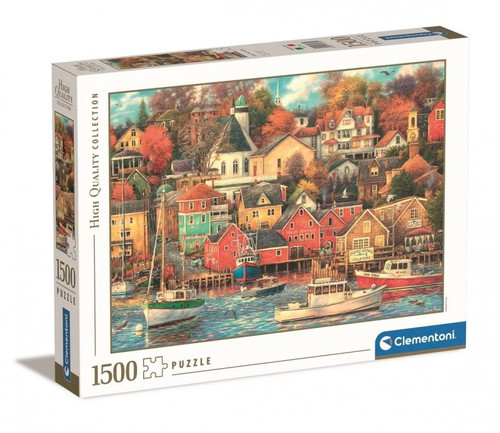 Clementoni Jigsaw Puzzle High Quality Collection Good Times Harbor 1500pcs 10+