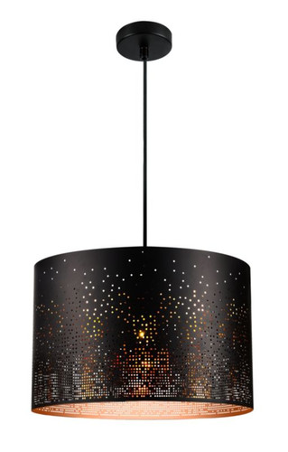 GoodHome Pendant Lamp Senecaz E27, black