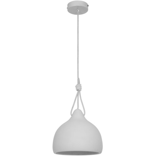 GoodHome Pendant Lamp Aulavik E27, white