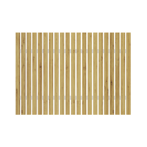GoodHome Bathroom Bamboo Mat Caledon 50 x 70 cm, natural