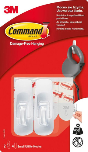 3M Command Utility Hook, Pack of 2