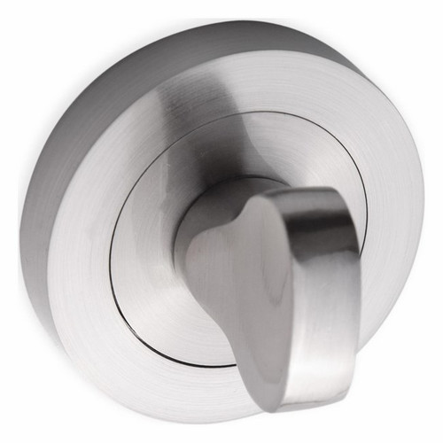 Kuchinox Door Escutcheon for Toilet, short, round, satin