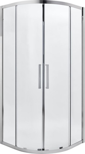 Cooke & Lewis Shower Enclosure Zilia 90x90x200cm, inox/transparent