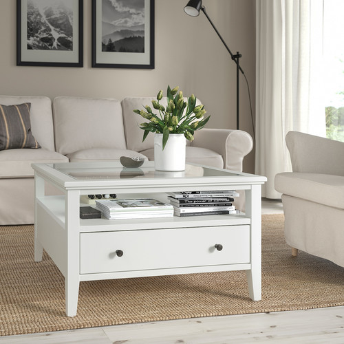 IDANÄS Coffee table, white, 80x80 cm