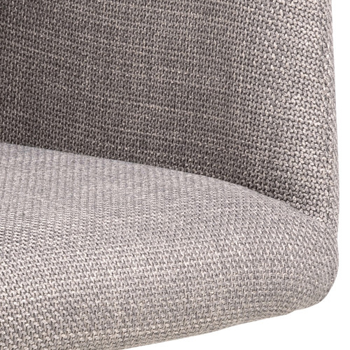 Upholstered Chair with Armrests Laura, light grey