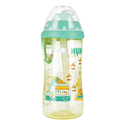 NUK First Choice Flexi Cup 300ml 12m+, yellow-green