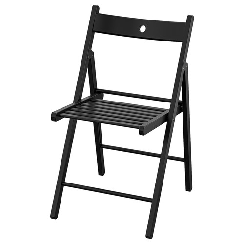 FRÖSVI Folding chair, black