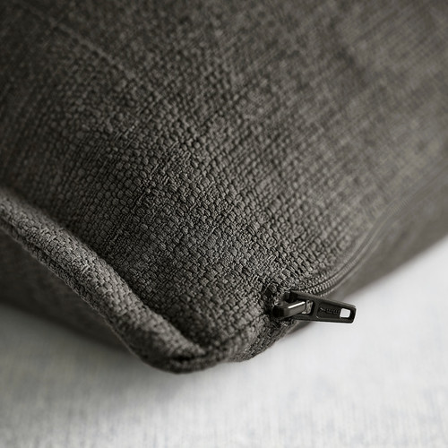 LAGERPOPPEL Cushion cover, anthracite, 40x58 cm