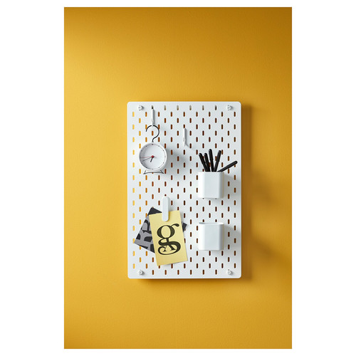 SKÅDIS Pegboard, white, 36x56 cm